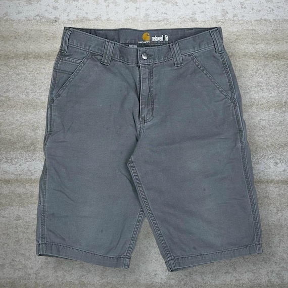 Vintage 90s Carhartt Carpenter Shorts 32x12 Relaxed Fit Grey