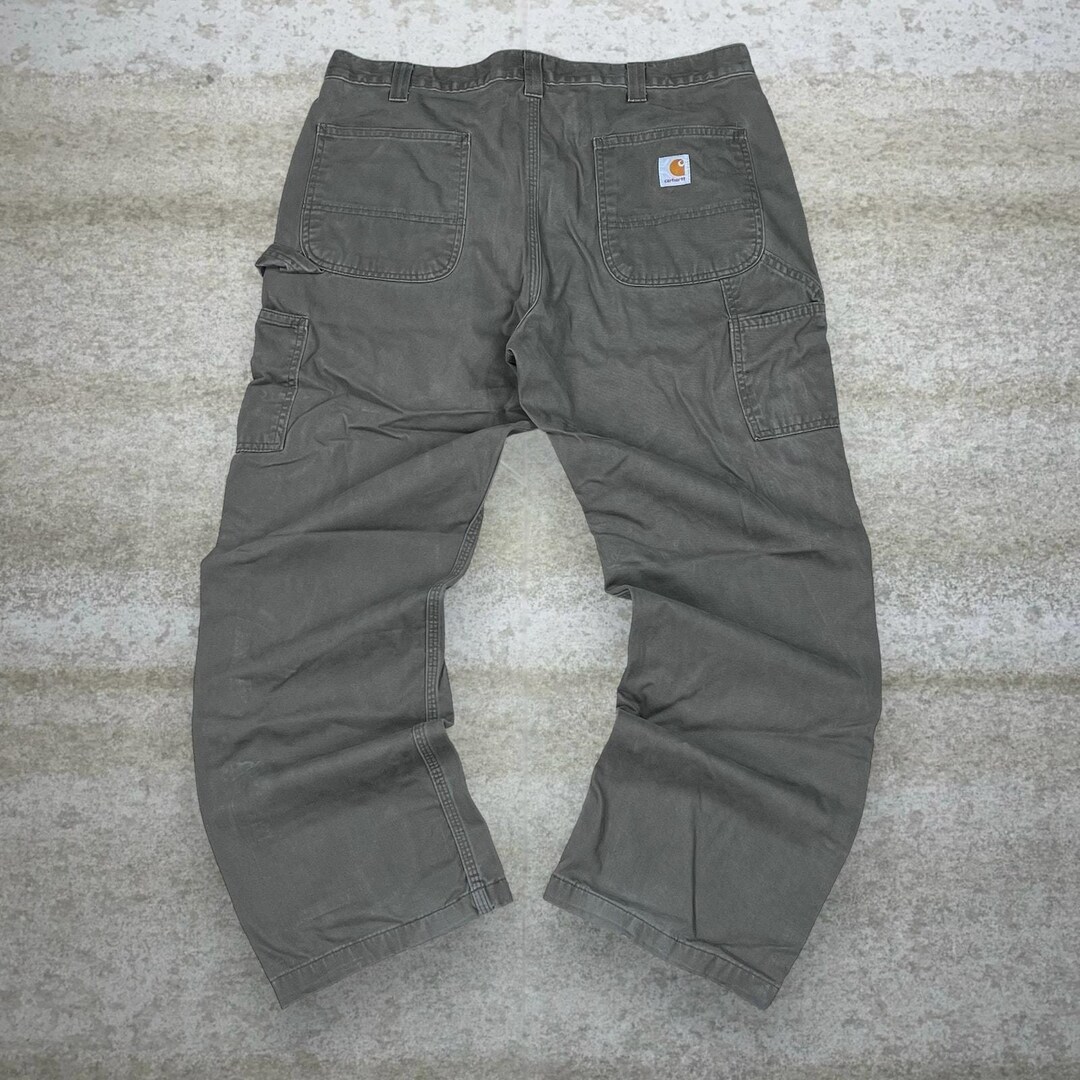 Carhart painterpants mossgreen 38×30 Carhartt Men's Relaxed Fit Moss Canvas Work pants ( 33 x 34