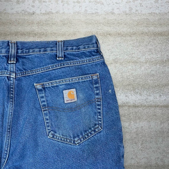 Vintage Carhartt Jeans Relaxed Fit Medium Wash Wo… - image 3