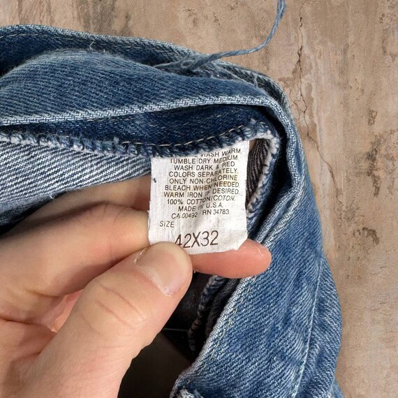 Vintage Lee MR Jeans Union Made in USA Medium Was… - image 6