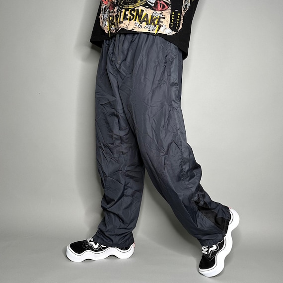 Vintage 90s Starter Track Pants Mens L Baggy Fit Dark Grey