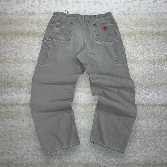 パンツ Used Carhartt DoubleKnee Carpenter Pants Vintage Carhartt Carpenter Pants Double Knees Brown Canvas