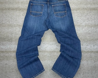 Vintage Y2K Tommy Hilfiger Jeans 33x28 Regular Straight Leg Fit Dark Wash Denim