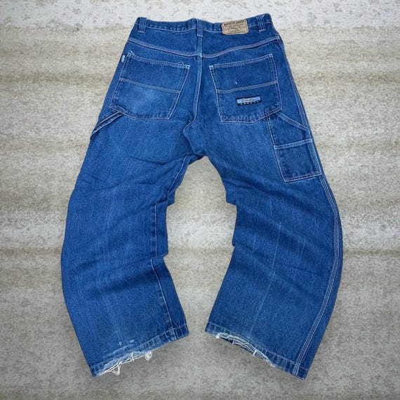 Vintage Y2K Brooklyn Xpress Wide Leg Carpenter Jeans 36x30 Baggy