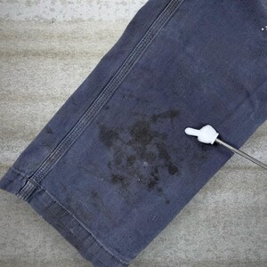 Vintage 90s Carhartt Carpenter Pants 38x32 Straight Fit Iron Grey Dungarees image 5