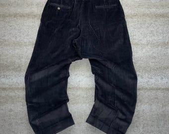 Pantalones de pana Austin Reed vintage de los años 90, 36 x 30, holgados, de pierna ancha, color marrón moca