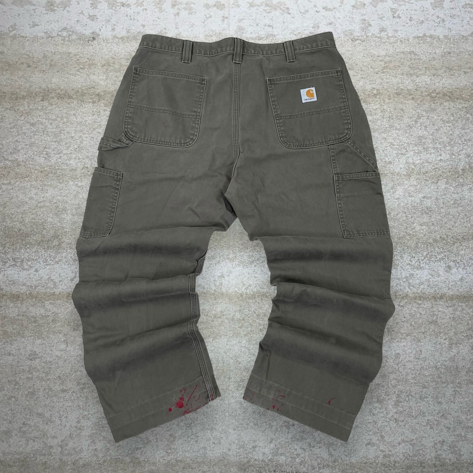 パンツ 90s Carhartt Mexico made Painter pants DEADSTOCK】80－90s Carhartt Double Front White Painter Pants
