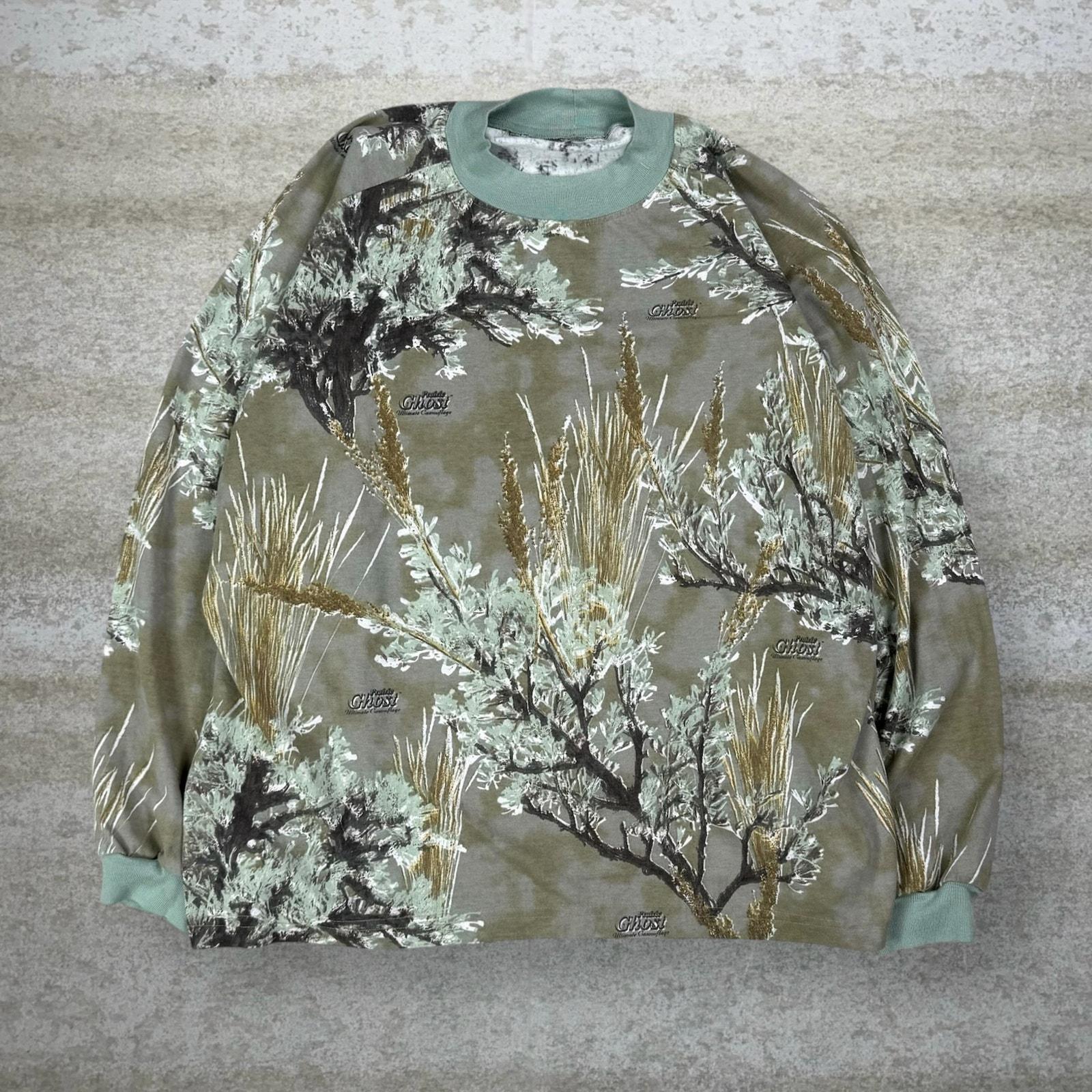 Vintage 90s Prairie Ghost Hunting Camo Shirt Mens XL Woodland