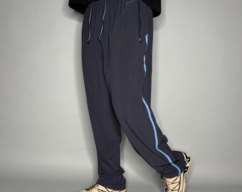 Vintage Nike Track Pants Mens L Navy Blue Nylon Sweatpants Vintage Nike Track Pants Mens L Navy Blue Nylon Sweatpants