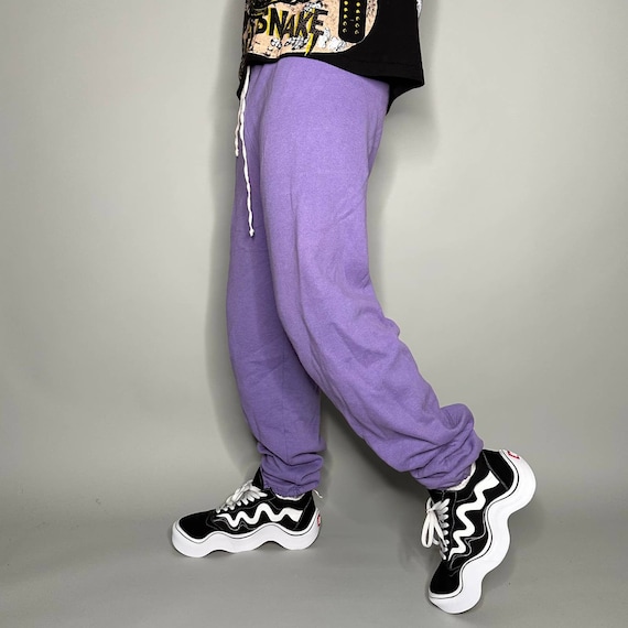 Vintage Russell Sweatpants Violet Purple Cotton Jo