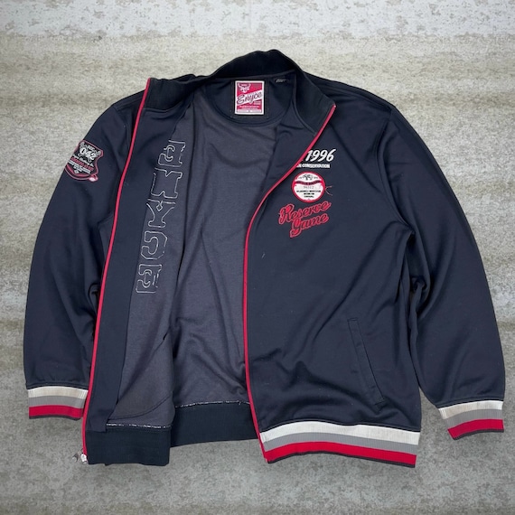 Vintage Enyce Track Jacket Mens 3XL Black Polyester Full Zip Vintage Enyce Track Jacket Mens 3XL Black Polyester Full Zip