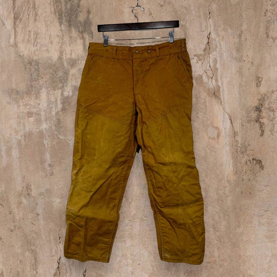 True Vintage Red Head Work Pants Tan Canvas Baggy… - image 3