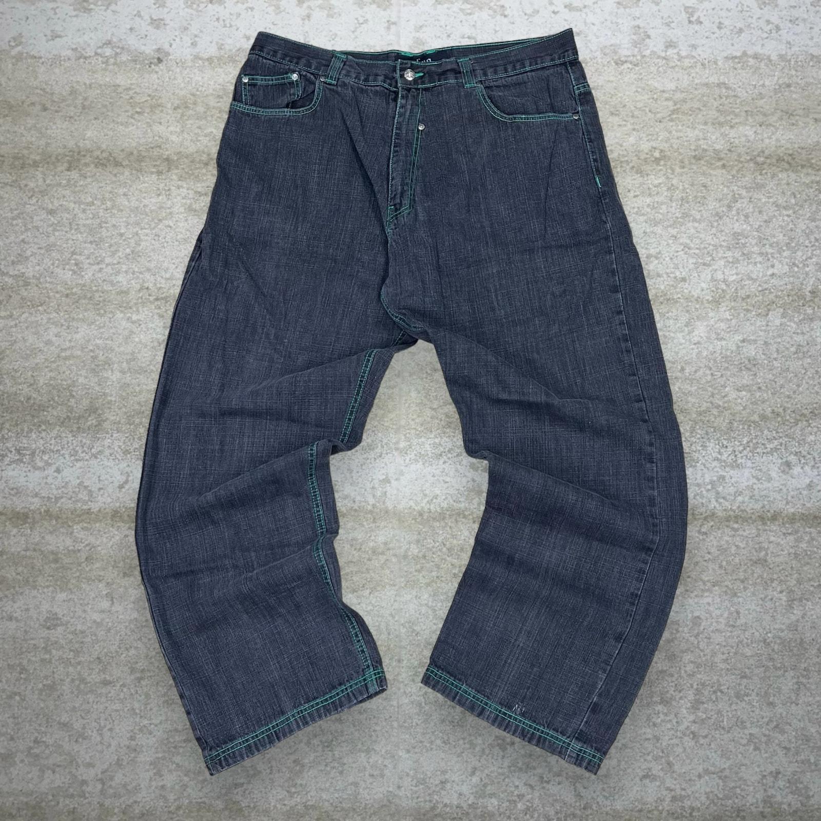 Vintage Skater Wide Leg Jeans 40x32 Ubug Smoke Black Wash Vintage Skater Wide Leg Jeans 40x32 Ubug Smoke Black Wash