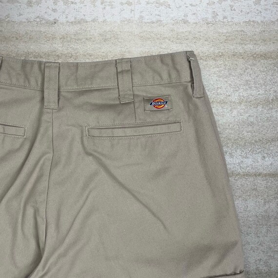 Vintage Tan Dickies Cargo Pants 34x32 Baggy Fit F… - image 3