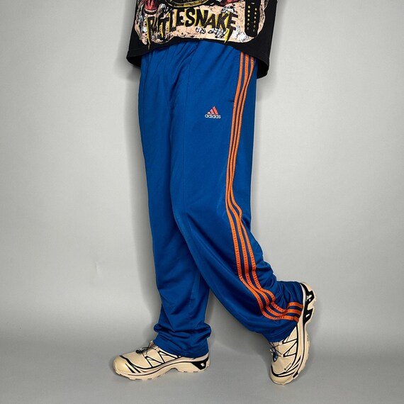 Vintage Adidas Sweatpants Mens XL Royal Blue Polyester Vintage Adidas Sweatpants Mens XL Royal Blue Polyester