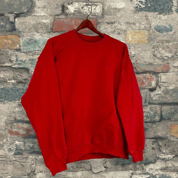 Vintage Starter Sweatshirt Crimson Red Cotton Hea… - image 4