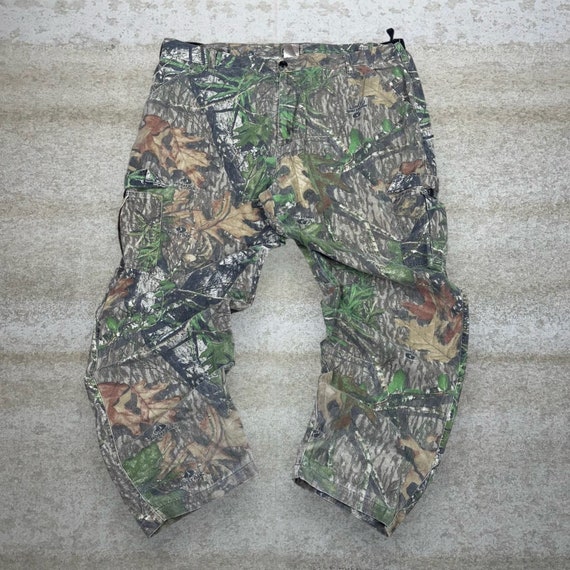 Vintage Mossy Oak Hunting Camo Tactical Pants Bag… - image 2