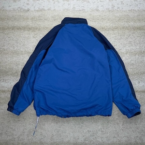 Vintage Y2K Nike Windbreaker Jacket Mens L Royal Blue Full Zip Lined Nylon image 2