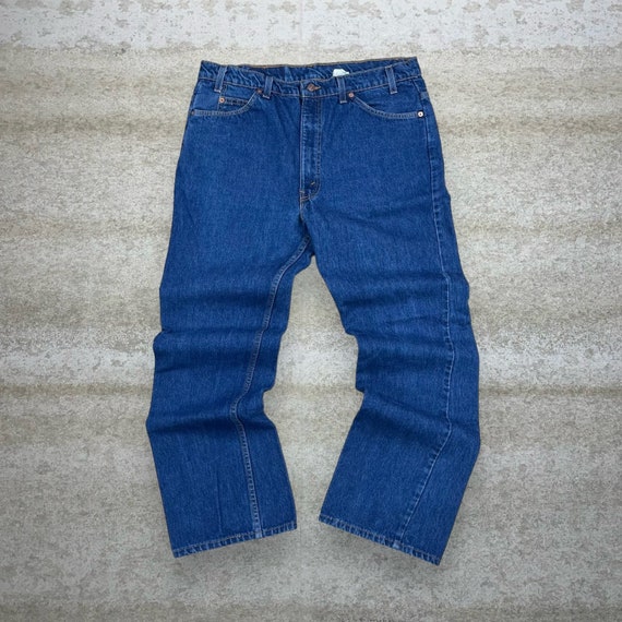 Vintage Orange Tab Levis Jeans 40x32 517 Bootcut … - image 2