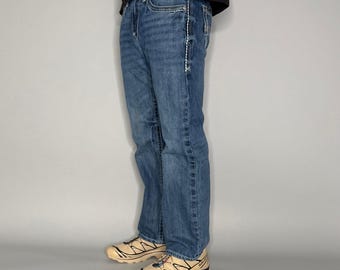 Vintage Y2K Ariat Jeans 30x32 Relaxed Fit Boot Cut Medium Wash Denim