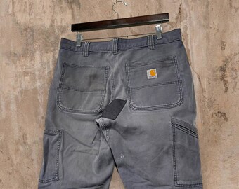 Carhartt washed duck double shop front dungarees