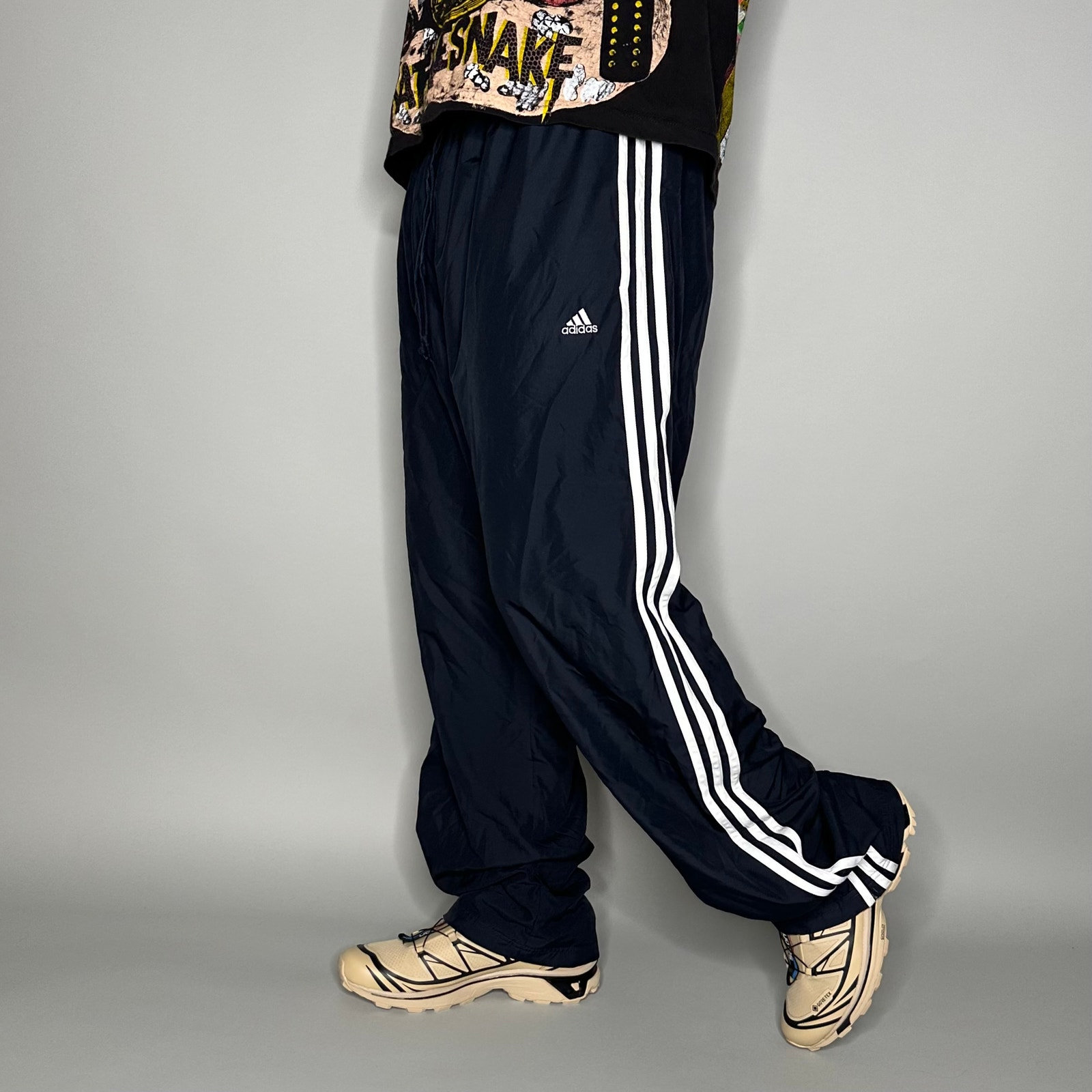 Vintage Adidas Track Pants Mens XL Navy Blue Polyester Vintage Adidas Track Pants Mens XL Navy Blue Polyester