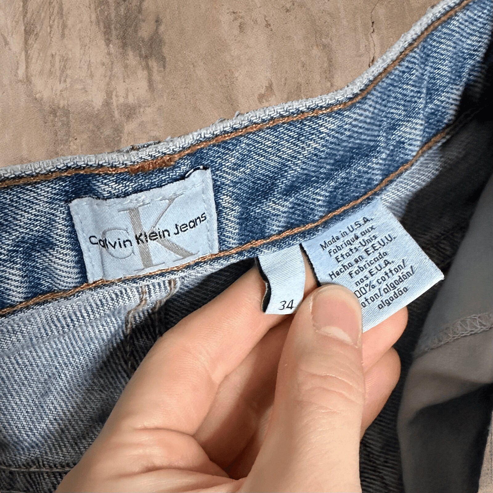 Vintage Calvin Klein Jeans Made in USA Baggy Fit Union Made Light