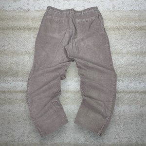 Vintage Haggar Corduroy Pants Light Tan Flat Front Straight Fit 90s