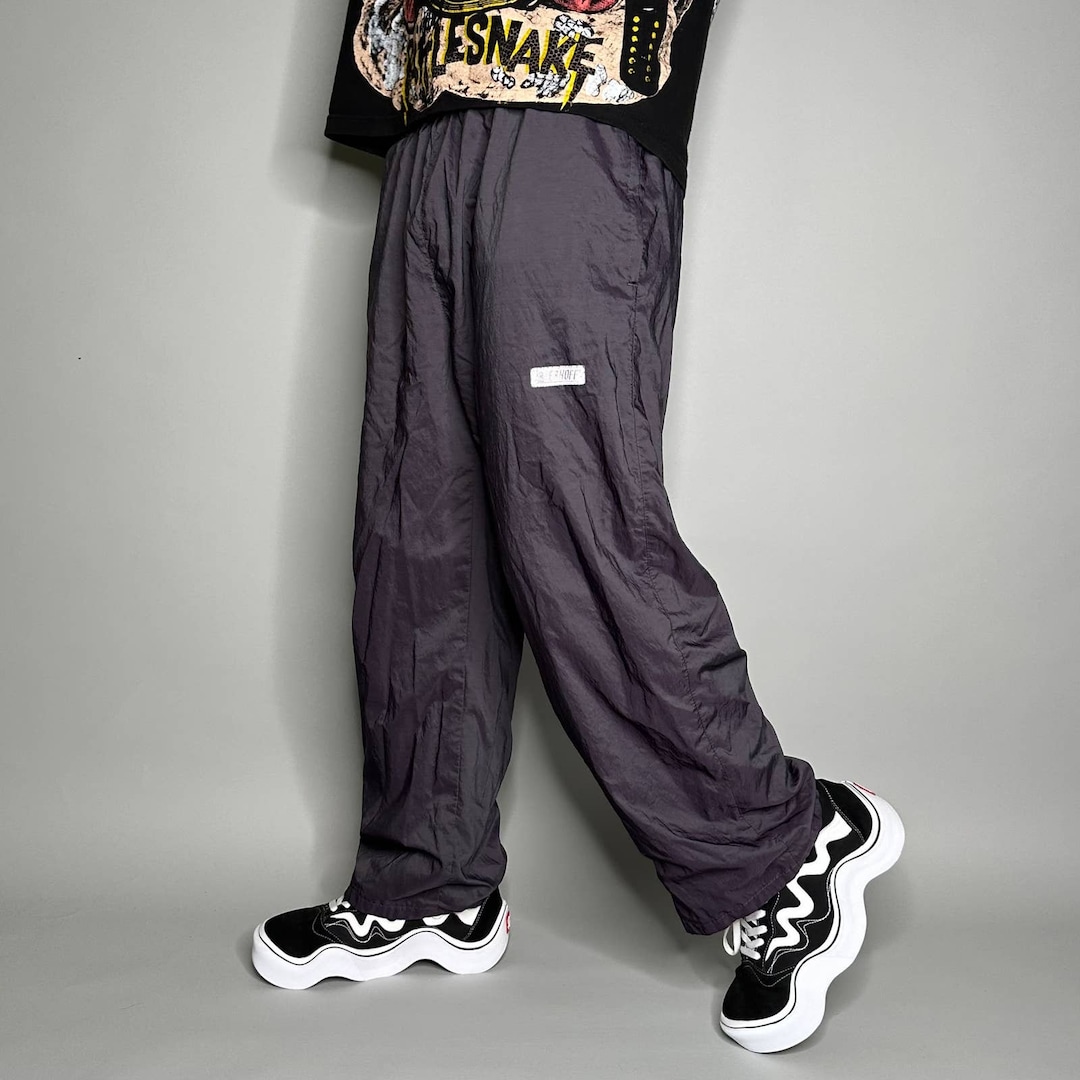 Vintage Bierhoff Track Pants Eggplant Purple Nylon Sweatpants White Logo 90s Etsy Canada