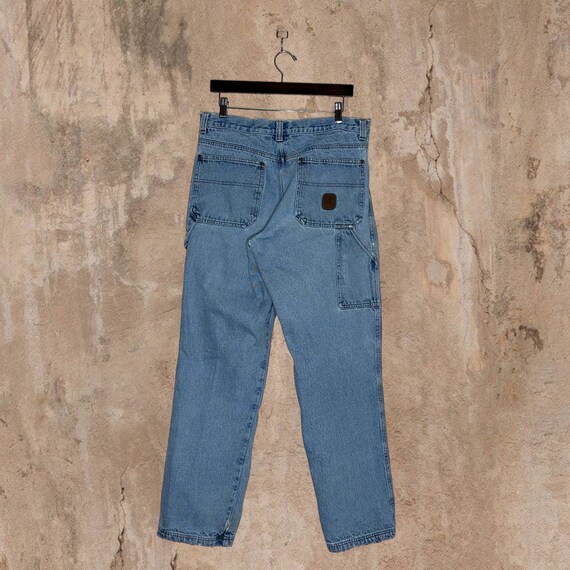 Flannel lined carpenter jeans discount
