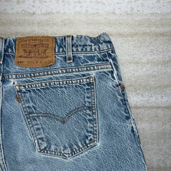 Vintage Orange Tab Levis 550 Relaxed Fit Tapered … - image 3