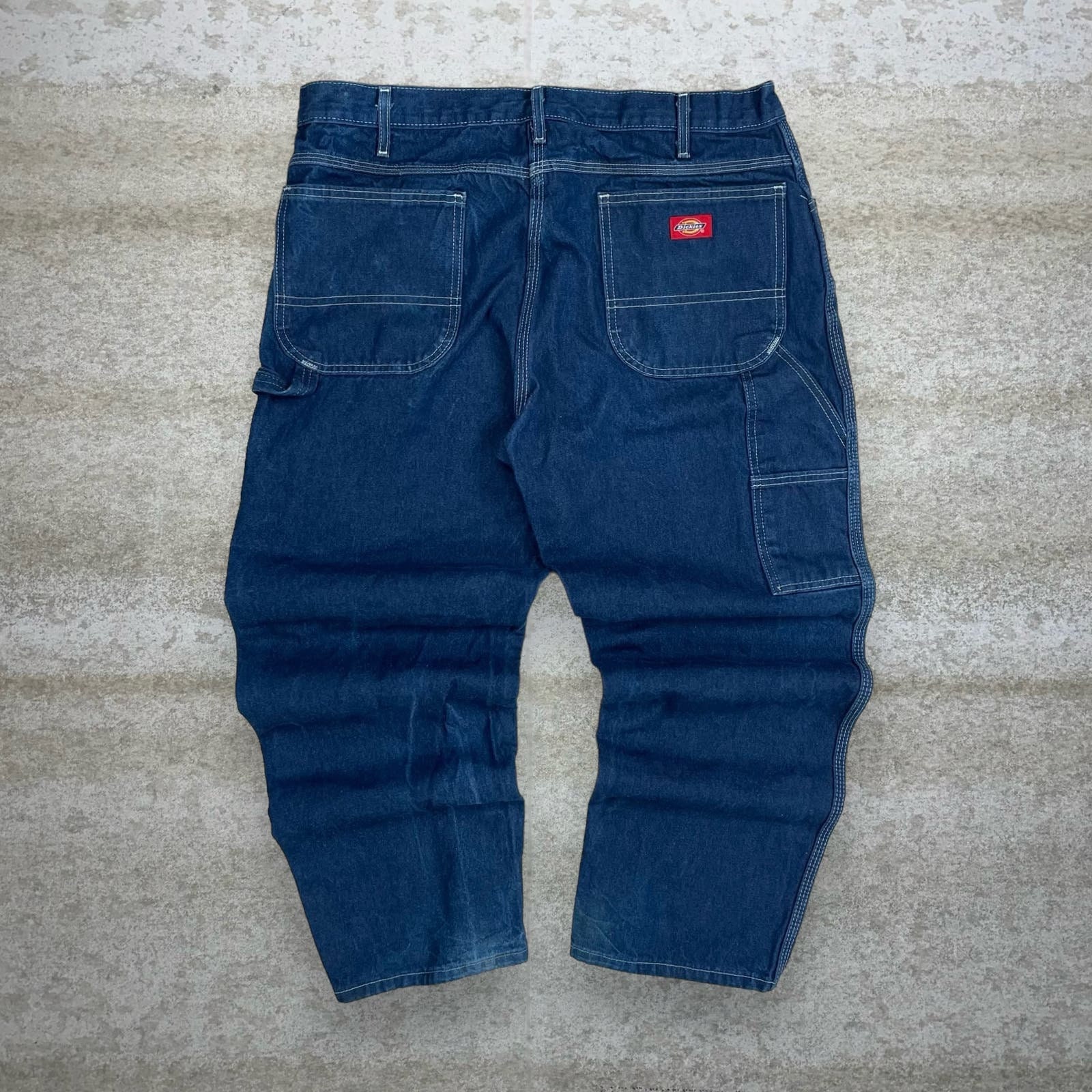 Vintage Dickies Carpenter Jeans 38x30 Dark Wash Work Wear Denim