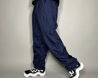 ◆BADBLOOD◆ ADS Vintage Nylon Track Pants Navy BAD BLOOD ADS Vintage Nylon Track Pants - Navy – SeoulSeoul