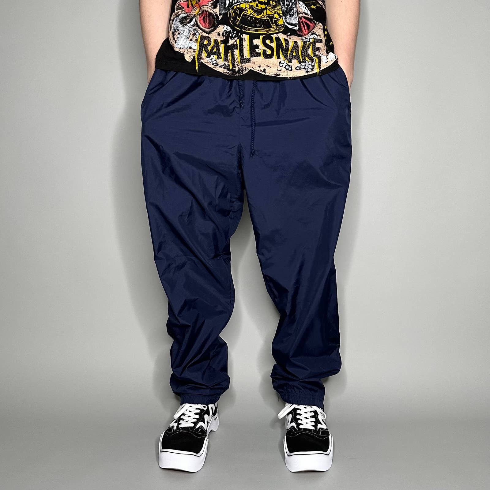 パンツ Reverse Etavirp Nylon Pants Navy Reverse Etavirp Nylon Pants Navy × White（Reverse Etavirp