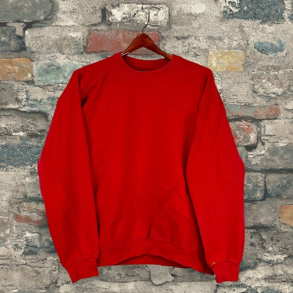 Vintage Starter Sweatshirt Crimson Red Cotton Hea… - image 1
