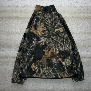 Vintage 90s Mossy Oak Jacket Womens XL Hunting Camo Fleece Full Zip Woodland image 3