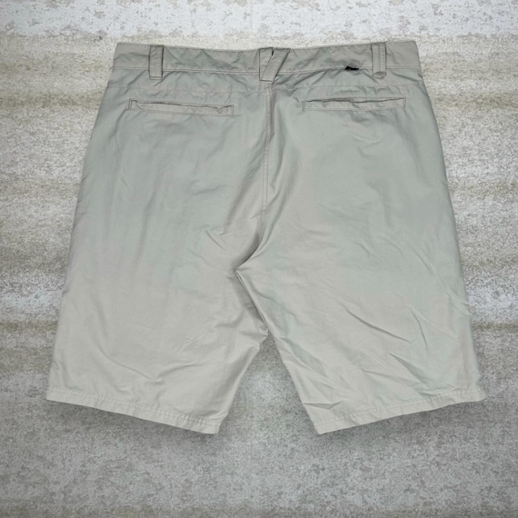 Vintage Y2K Oakley Shorts 38x12 Light Tan Nylon Subtle Logo 12
