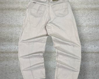 Vaqueros Jordache vintage Y2K 34x30 holgados de pierna ancha, lavado marrón claro, de algodón