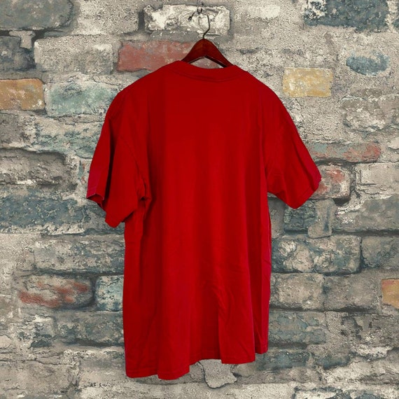 Vintage Nike Shirt Black Spellout Logo Crimson Re… - image 5