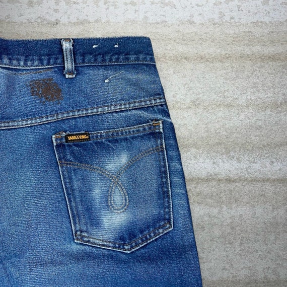 True Vintage Saddle King Jeans Medium Wash Denim … - image 3