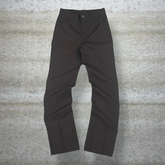Vintage 90s Unitog Dress Pants 28x34 Bootcut Flared Mocha Brown Made in USA