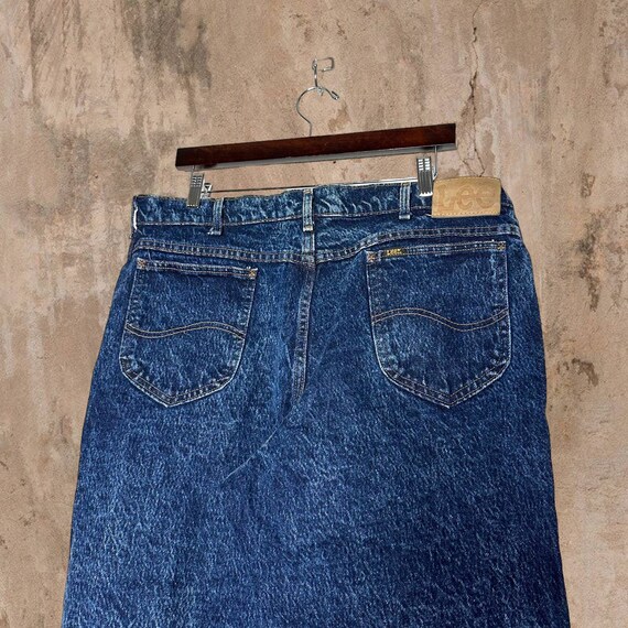 Vintage Union Made Lee MR Jeans Dark Wash Denim Made … - Gem