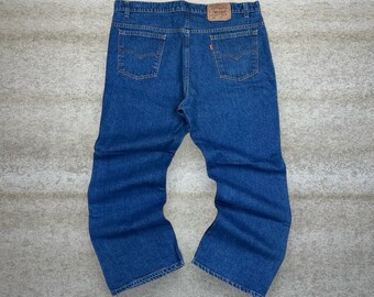 Vintage Orange Tab Levis 517 Bootcut Jeans Dark Wash Made in USA 80s