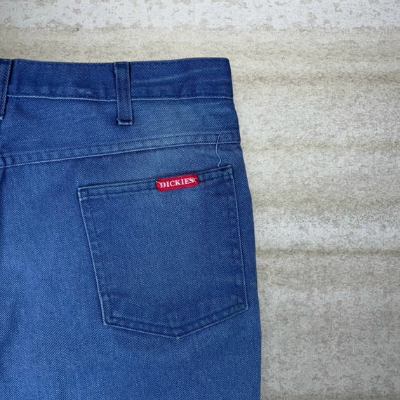 Vintage Navy Blue Dickies Jeans Relaxed Fit Red L… - image 3