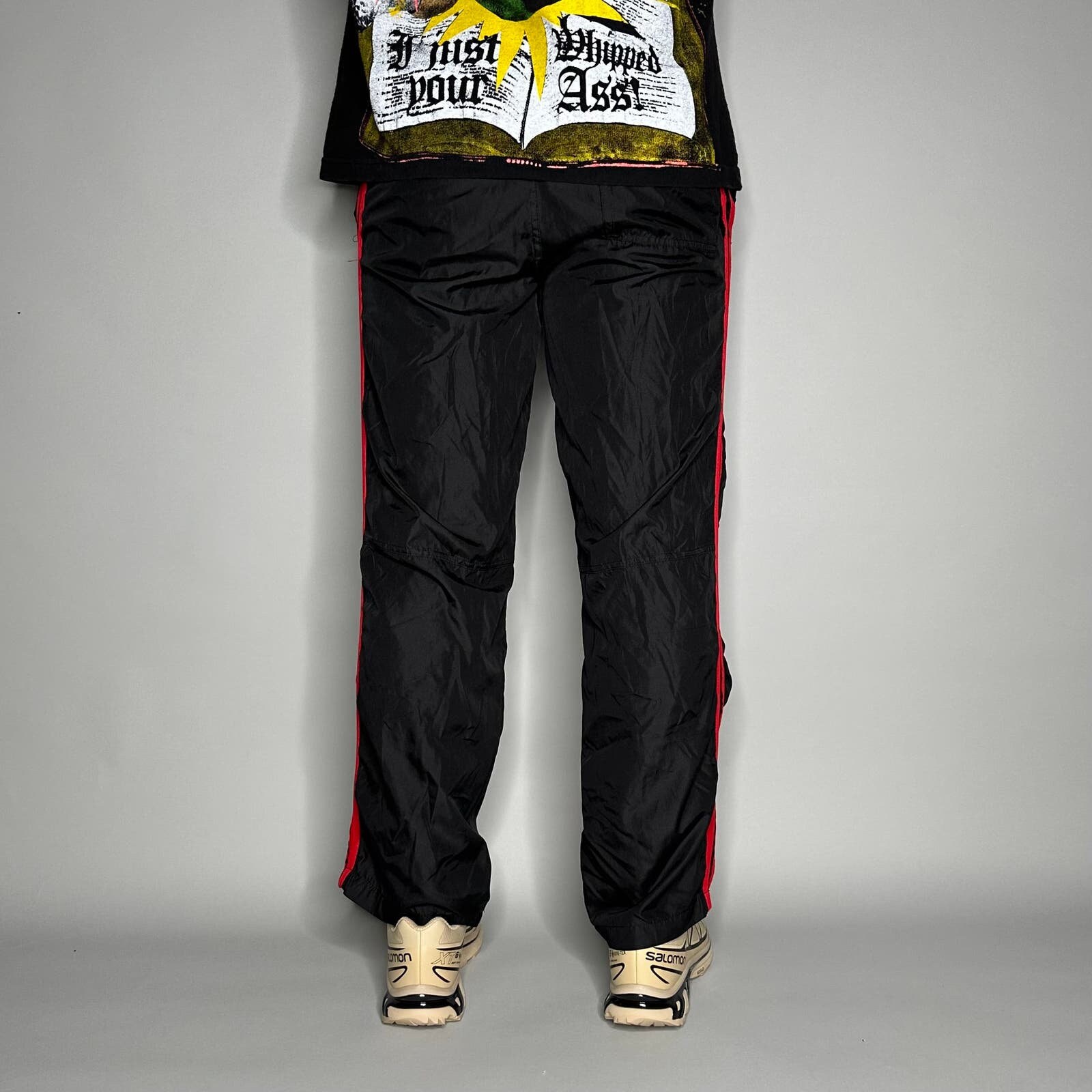 Vintage Starter Track Pants Mens XS Jet Black Polyester Vintage Starter Track Pants Mens XS Jet Black Polyester