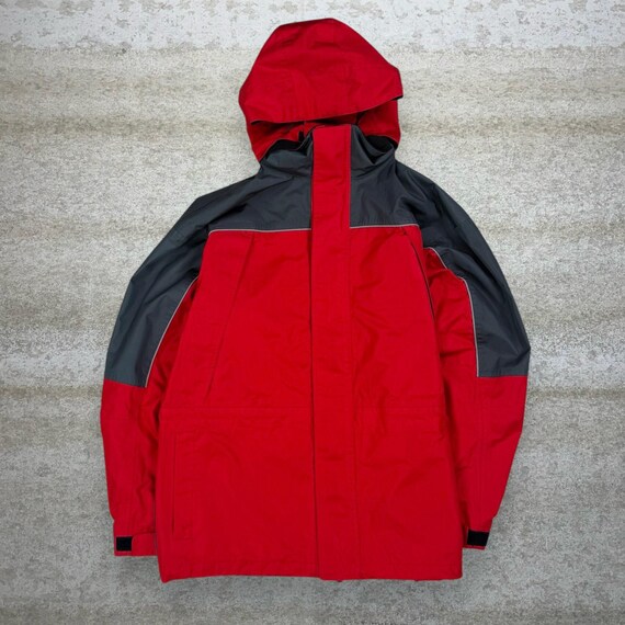Veste Coupe-vent Highlander Vintage – Taille L – Noir à Carreaux Rouges – Homme