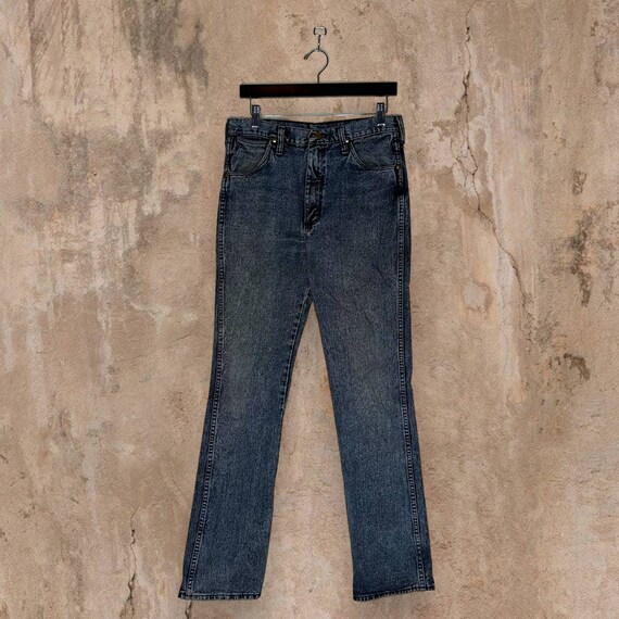 Vintage Wrangler Jeans Slate Blue Wash Straight F… - image 3