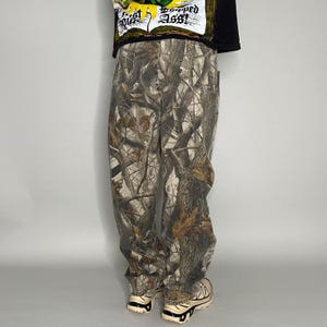 Vintage 90s Wrangler Realtree Camo Jeans 38x32 Baggy Wide Leg Woodland Camo image 3