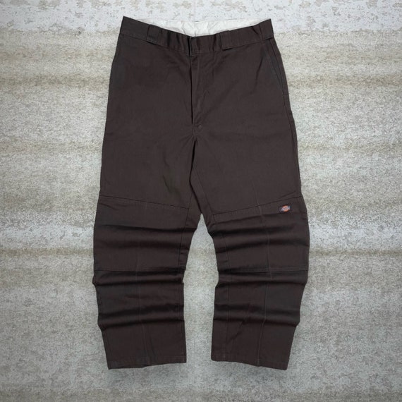 Vintage Mocha Brown Dickies Khakis Pants 36x34 Do… - image 2