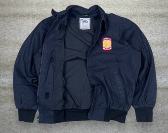 Vintage JROTC US Army Jacket Mens M Black Cotton Canvas Full